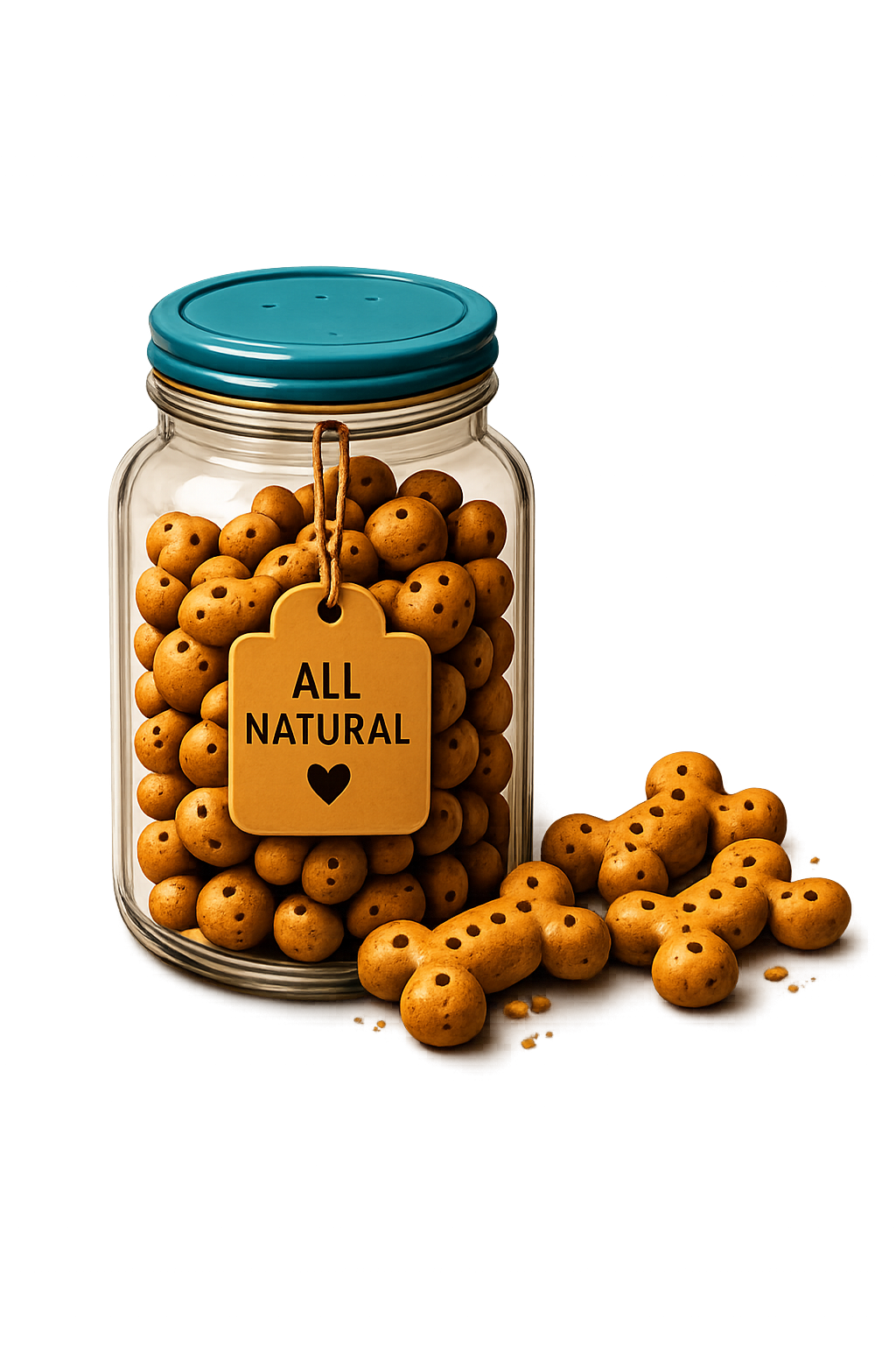 Dog treats in jar